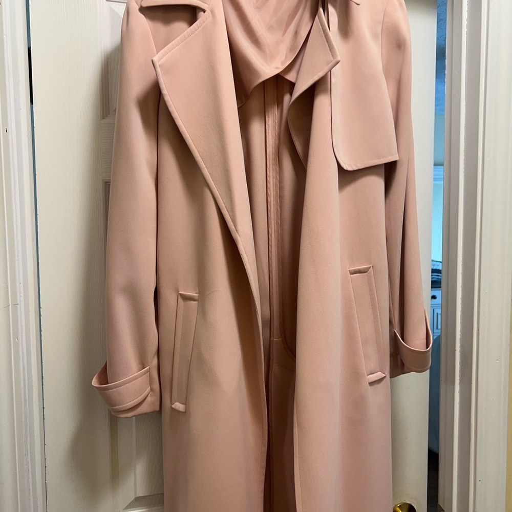 Tommy Hilfiger Belted Single Breasted Trench Coat… - image 1